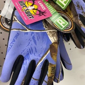 Realtree purple Camo gloves New
